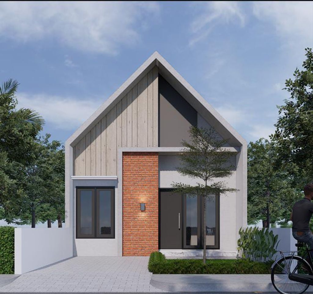 foto tampak rumah tipe CLOVER perumahan Citra Serang Residence