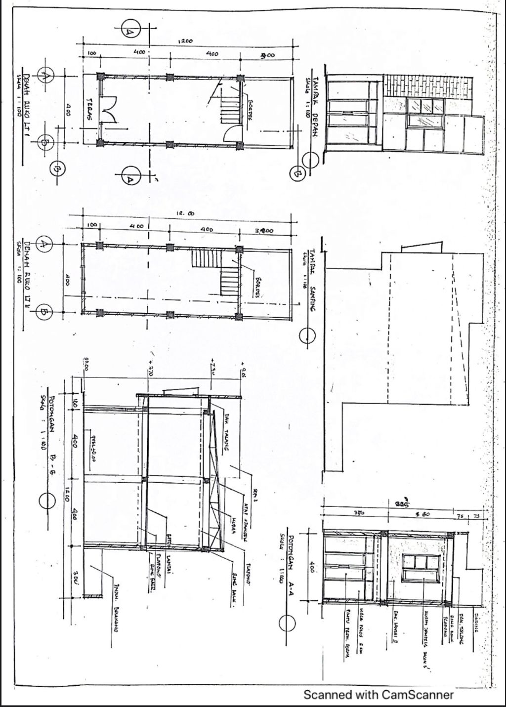 foto denah rumah tipe Raflesia Reed perumahan GRAND MAHKOTA 1 (RUKO)