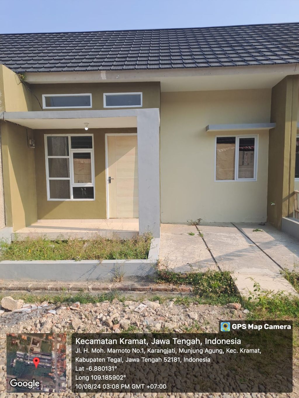 foto tampak rumah tipe 36/72 perumahan CARISSA LAND