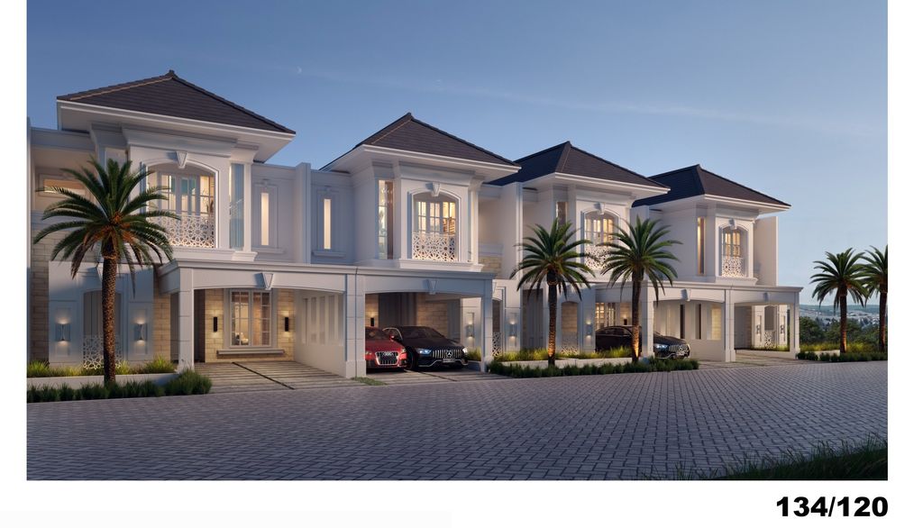 foto tampak rumah tipe 134 perumahan Grand PermataJingga Andalusia