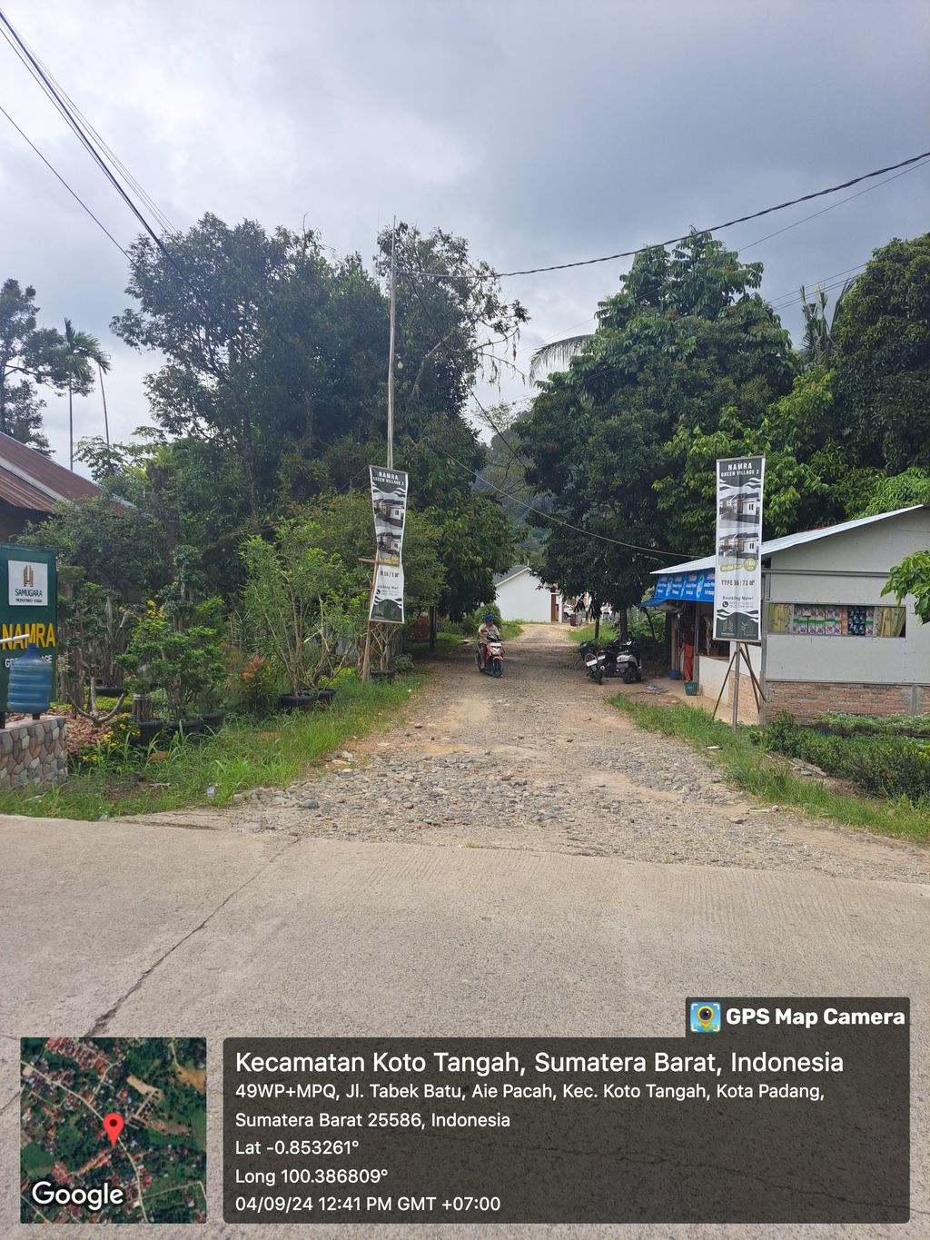 foto gerbang perumahan NAMRA GREEN VILLAGE 3