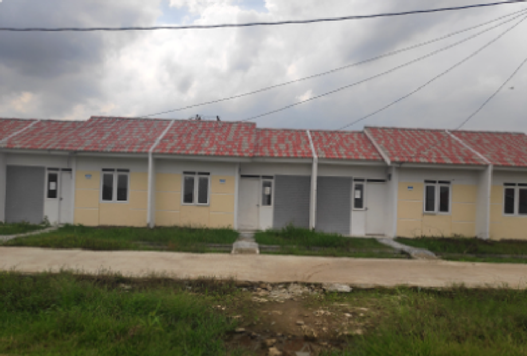 foto tampak rumah tipe 29/66 perumahan PERMATA KARAWANG RESIDENCE