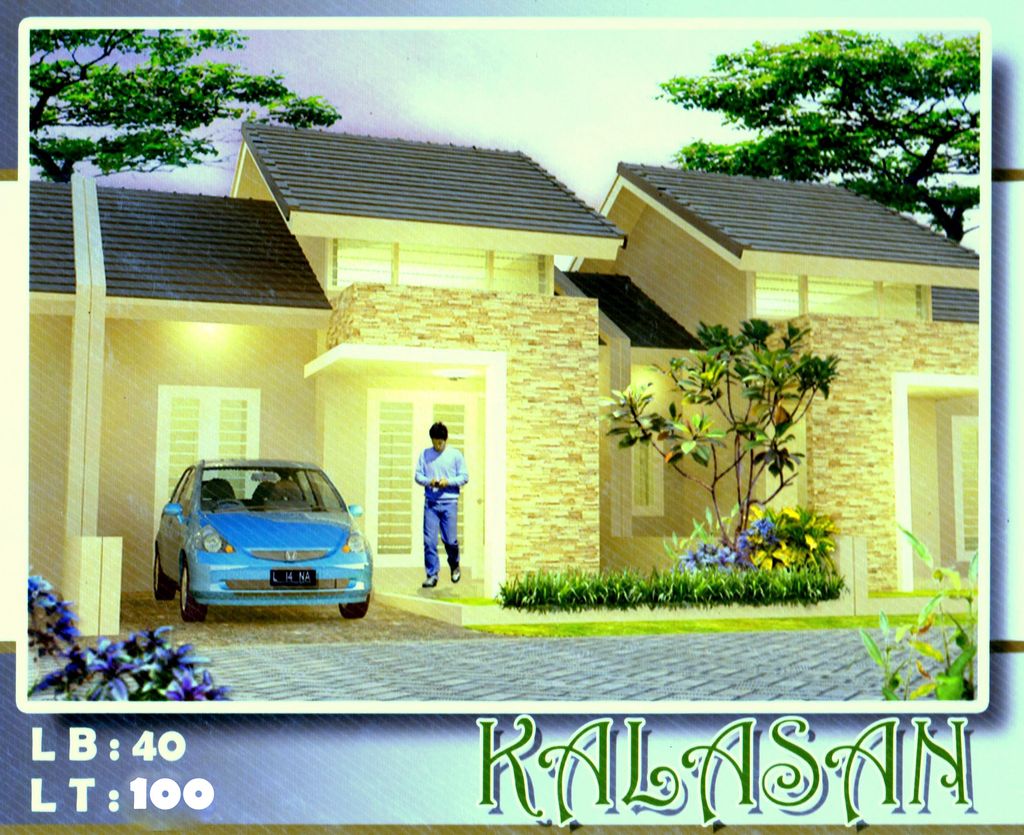 foto tampak rumah tipe KALASAN perumahan MENDUT REGENCY