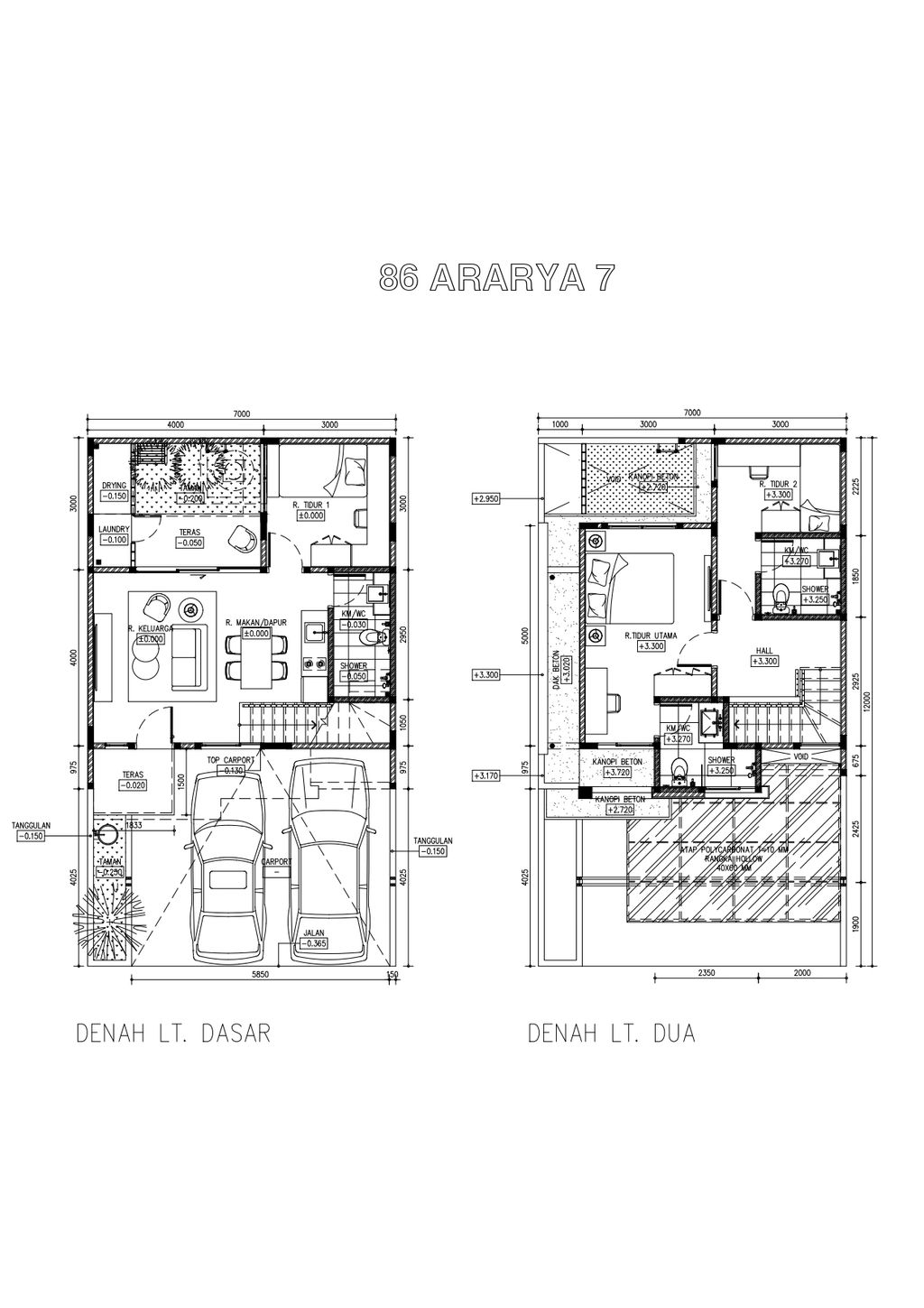 foto denah rumah tipe 86 ARARYA perumahan VILA BOGOR INDAH 6