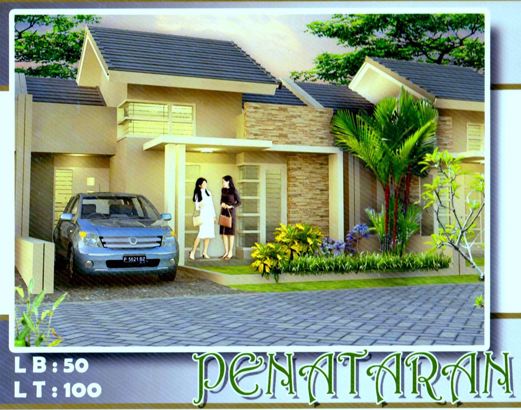 foto tampak rumah tipe PENATARAN perumahan MENDUT REGENCY