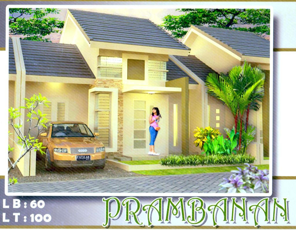 foto tampak rumah tipe PRAMBANAN perumahan MENDUT REGENCY