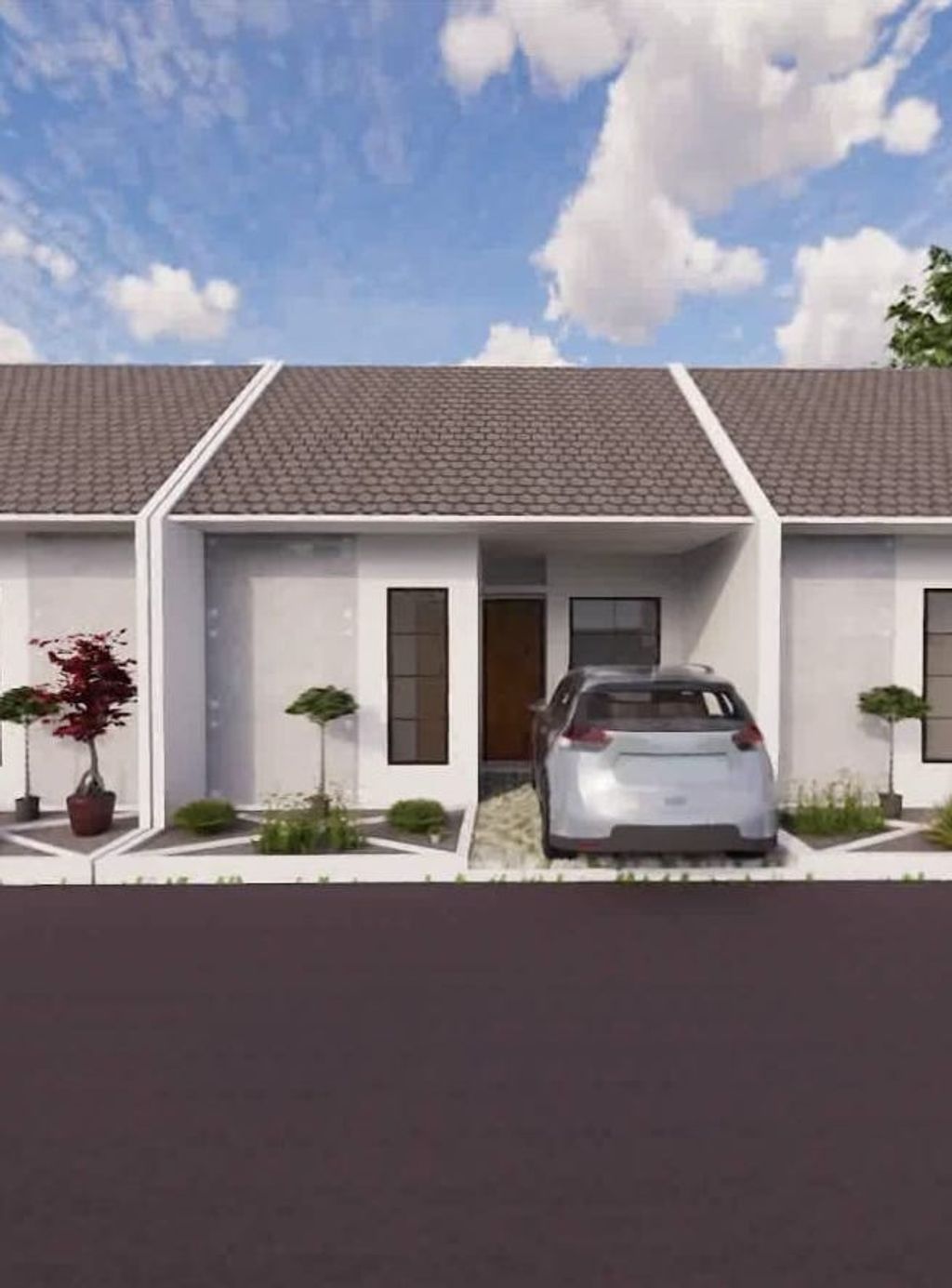 foto tampak rumah tipe SUBSIDI perumahan Restoe Boemi Djati Regency