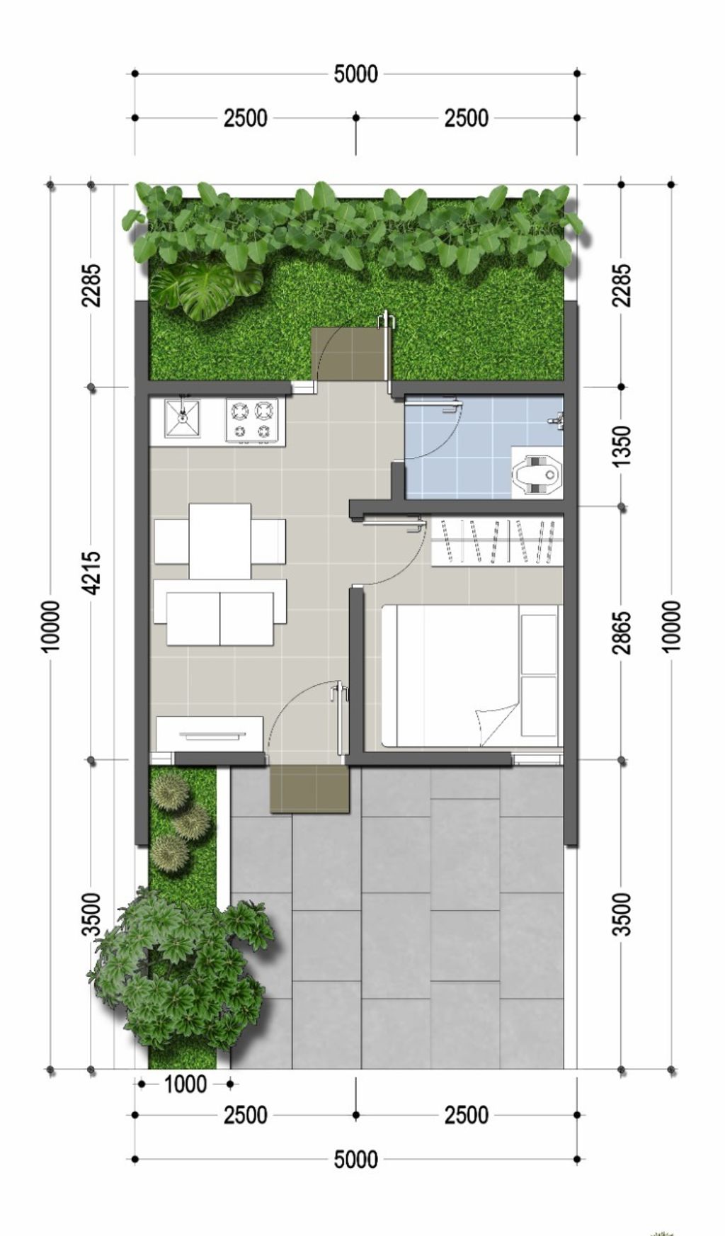 foto denah rumah tipe VINAYA perumahan CITRAGRAND GALESONG CITY LAVANYA