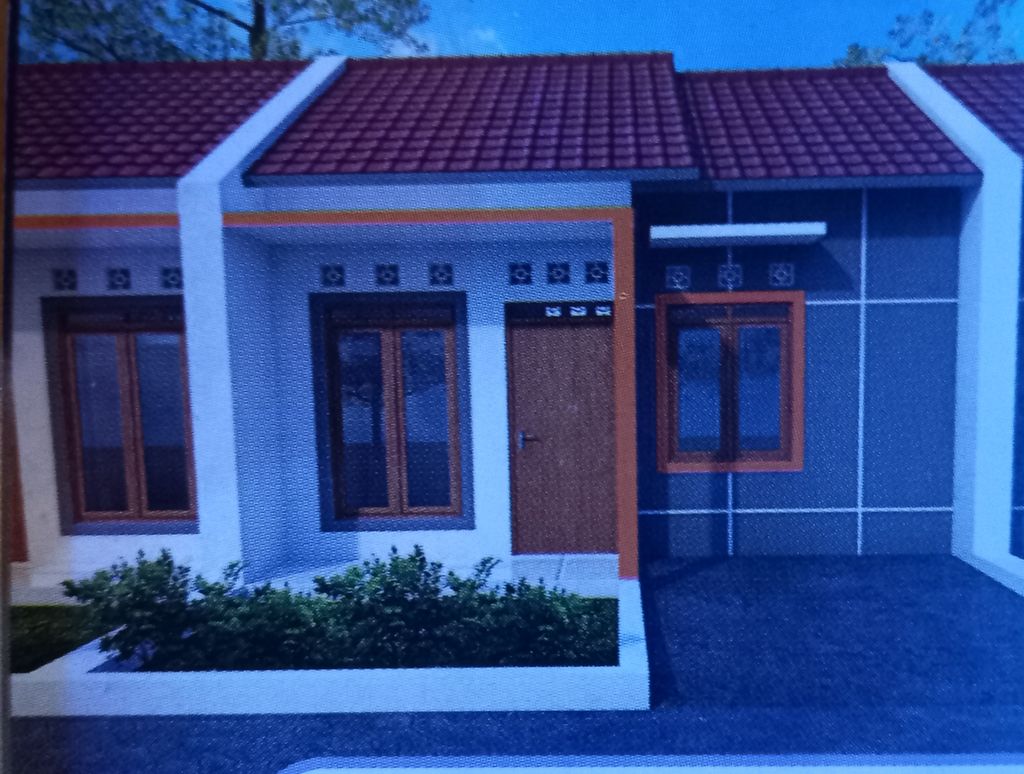 foto tampak rumah tipe 30 perumahan GHAYATRI PUTRI LAND
