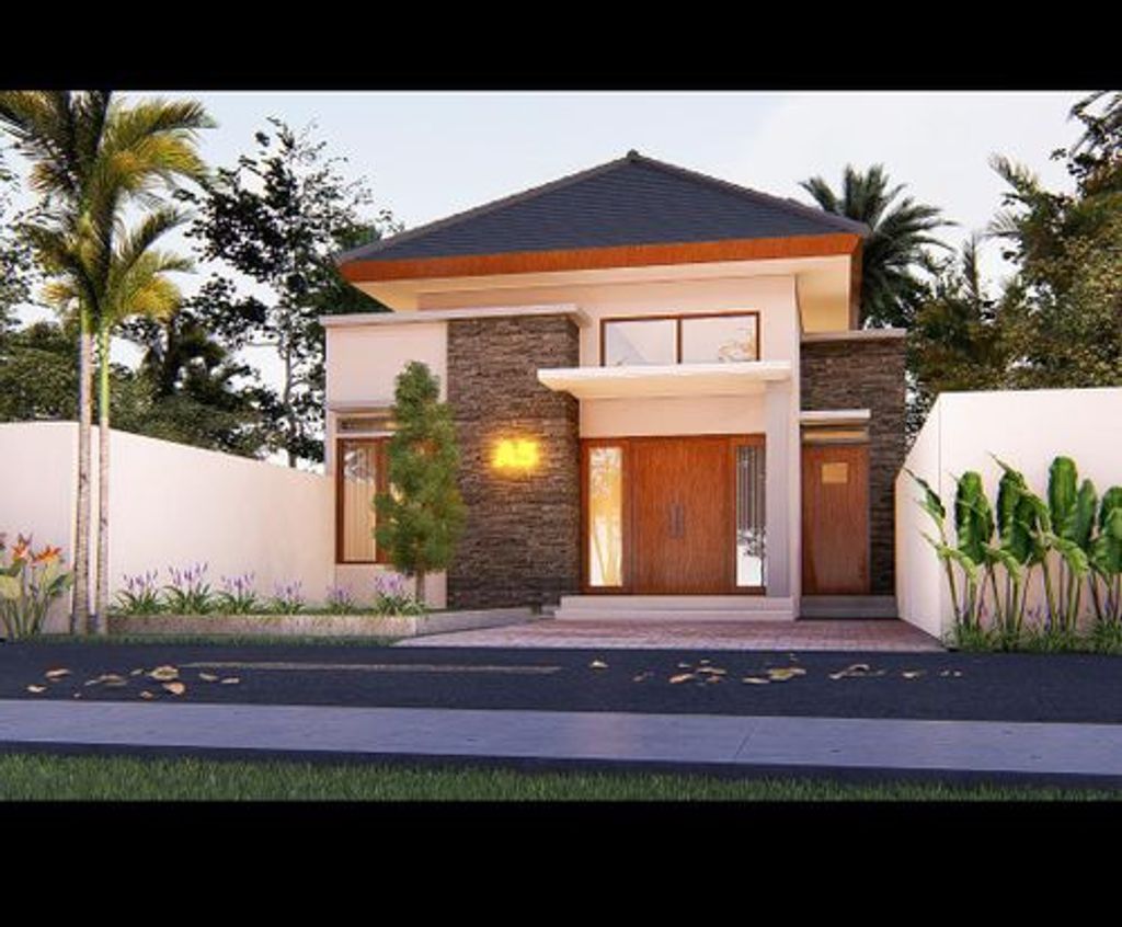 foto tampak rumah tipe 40 perumahan WISMA PERMATA