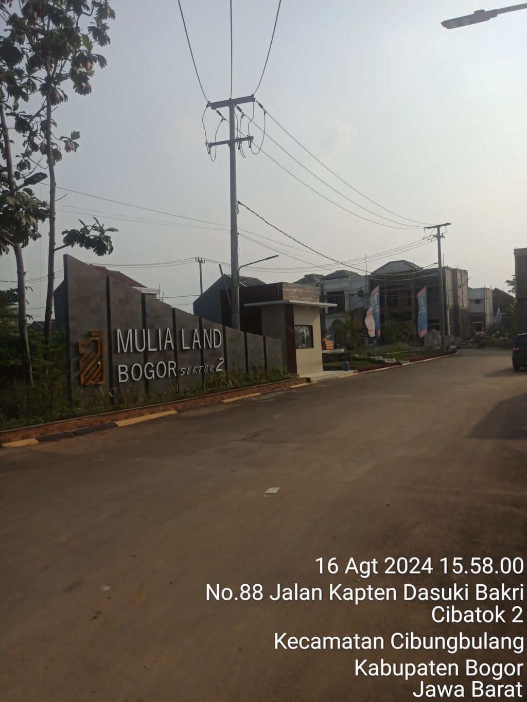 foto gerbang perumahan MULIA LAND BOGOR SEKTOR 2 TAHAP 2