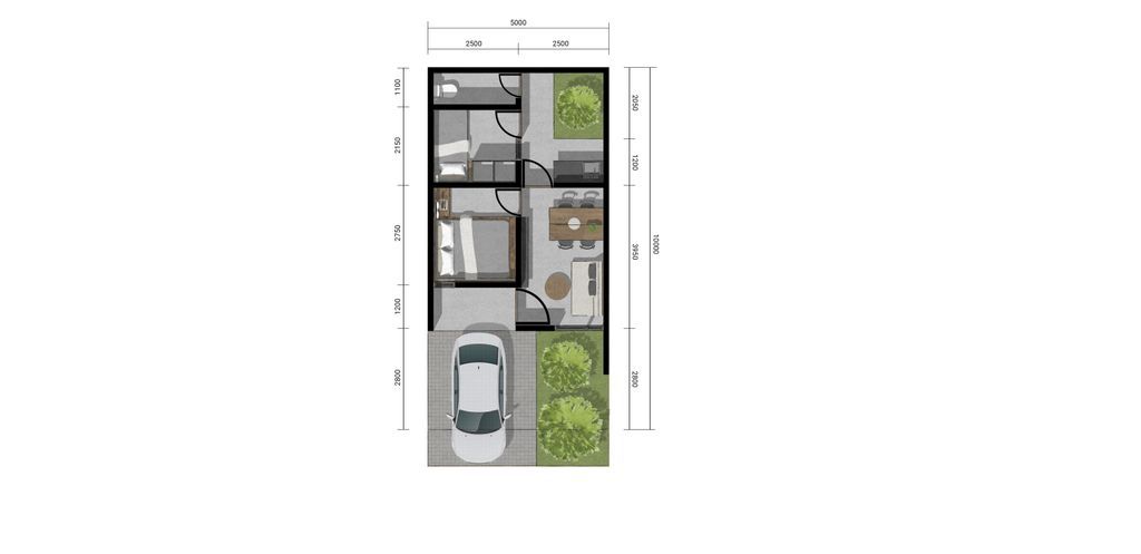 foto denah rumah tipe PIANTA LITE 567 perumahan Mutiara Gading City Cluster New Liverpool Tahap 1