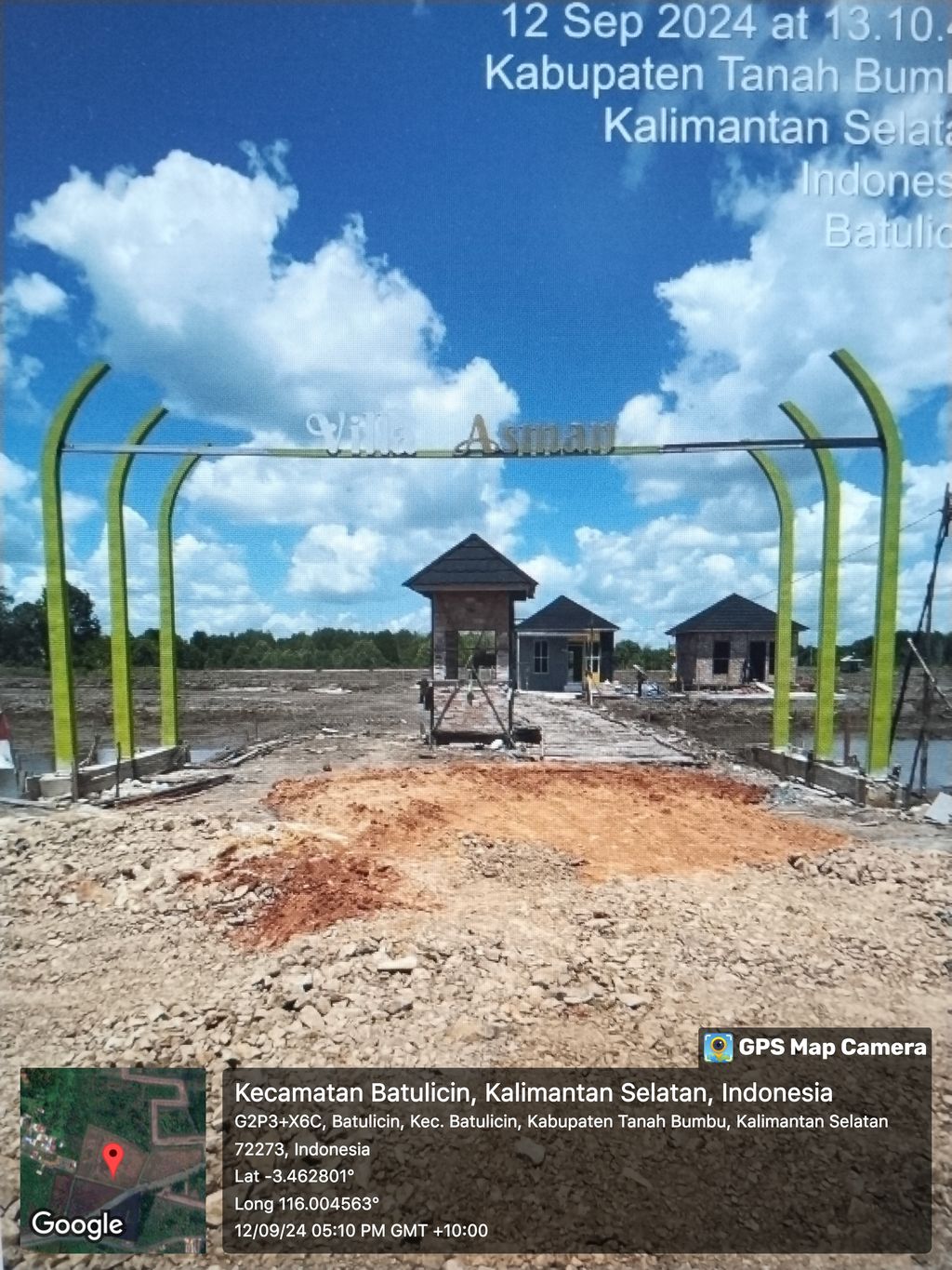 foto gerbang perumahan Perumahan Vila Asman