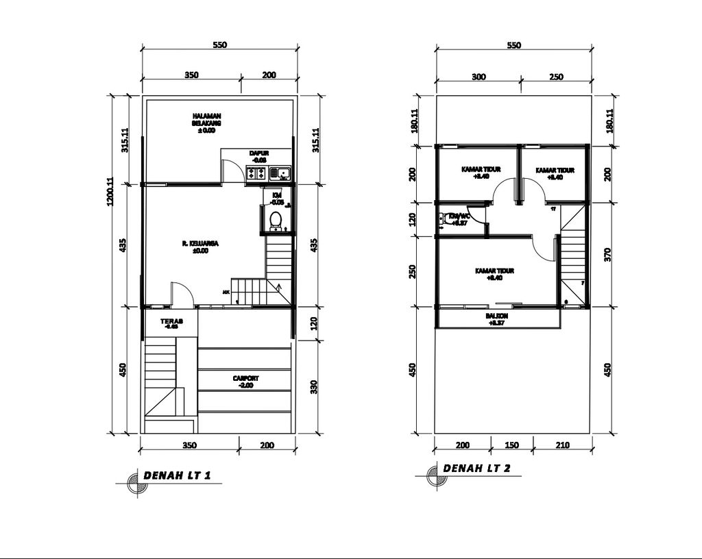 foto denah rumah tipe 38 Compact CL 2 KT (430) perumahan Bukit Sukanagara Resort