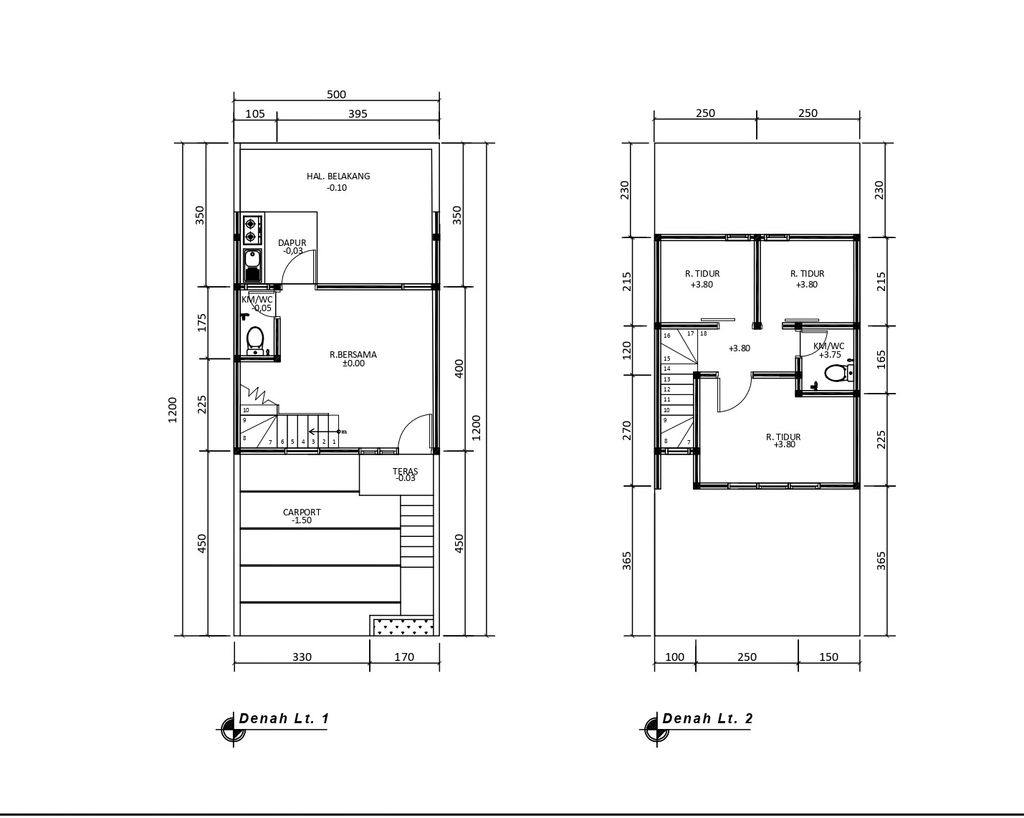 foto denah rumah tipe 50 Compact High Ceiling (3KT) (395) perumahan Bukit Sukanagara Resort