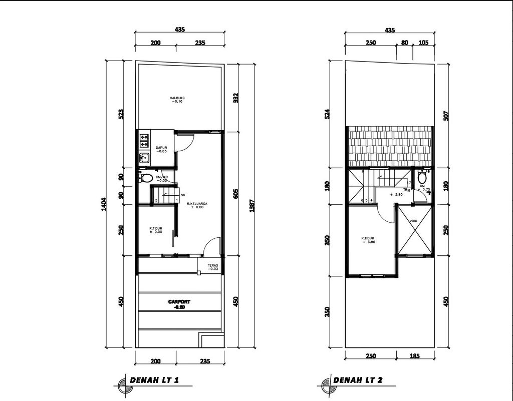 foto denah rumah tipe 41 Compact Void (2 KT) (463) perumahan Seroja Home Residence 4