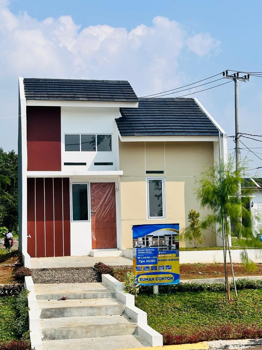 foto tampak rumah tipe SUBSIDI perumahan MULIA LAND BOGOR SEKTOR 2 TAHAP 2