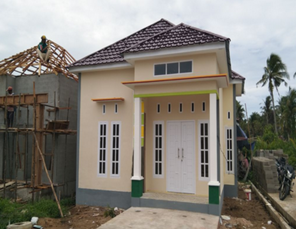 foto tampak rumah tipe 36 perumahan Griya Berembang Permai