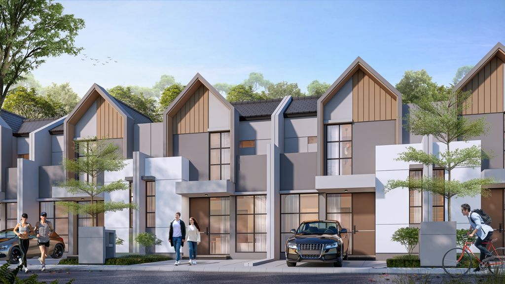 foto tampak rumah tipe SAMARA perumahan SERPONG GARDEN 3