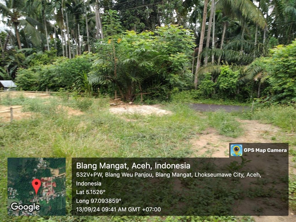 foto posisi tengah perumahan Griya Indah Blang Weu