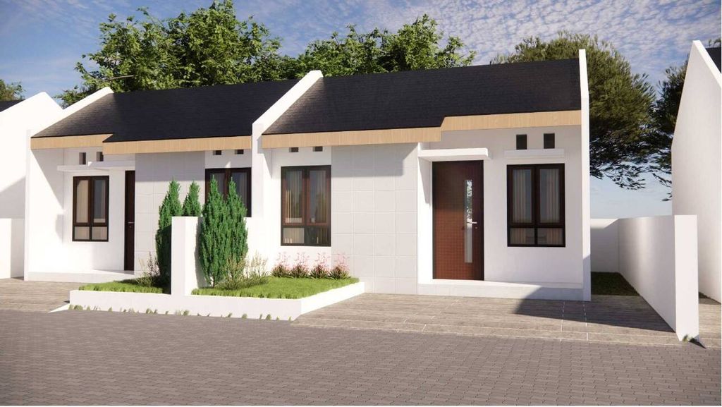 foto tampak rumah tipe LOTUS perumahan GRIYA UTAMA RESIDENCE TAHAP 6