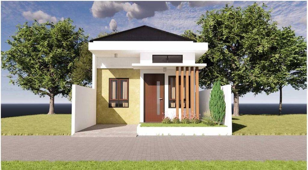 foto tampak rumah tipe ASOKA perumahan GRIYA UTAMA RESIDENCE TAHAP 6