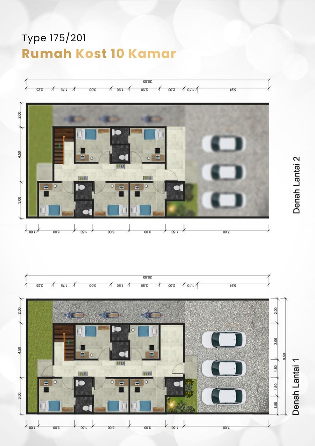foto denah rumah tipe Amethyst perumahan Greenstone