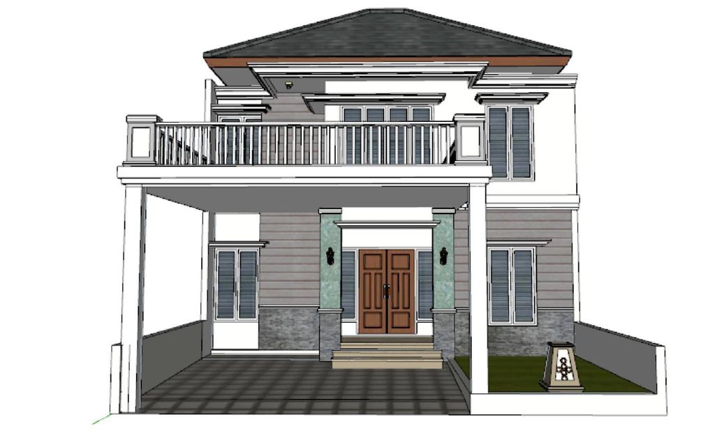 foto tampak rumah tipe 80/112 700jt perumahan Cluster harmony 2 sukoharjo