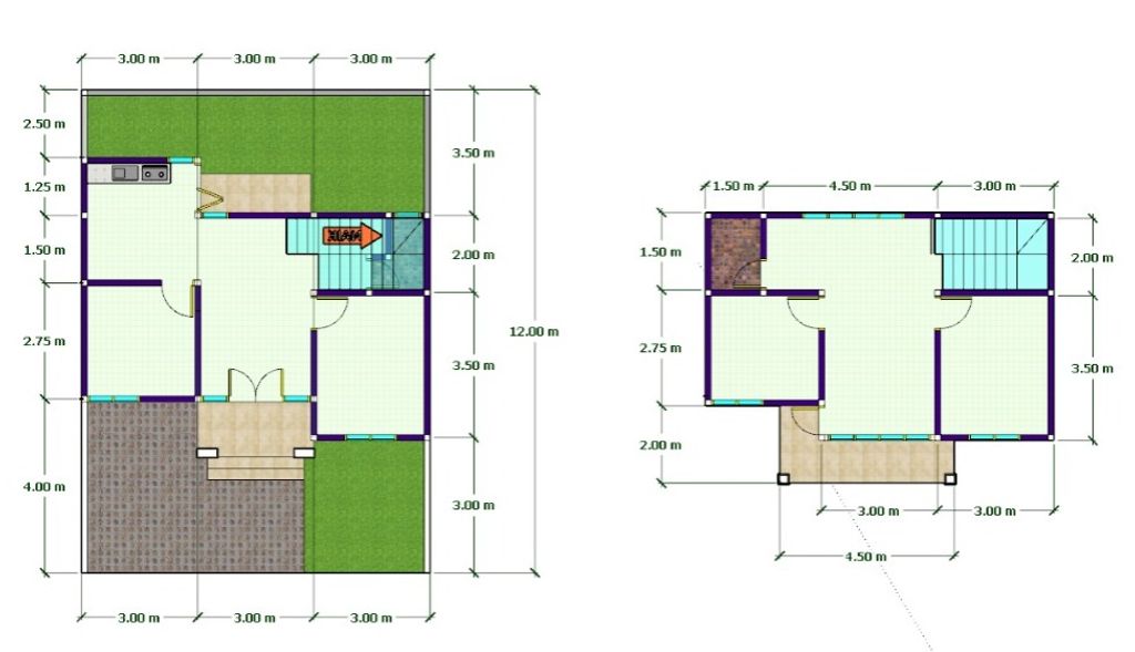 foto denah rumah tipe 80/112 700jt perumahan Cluster harmony 2 sukoharjo