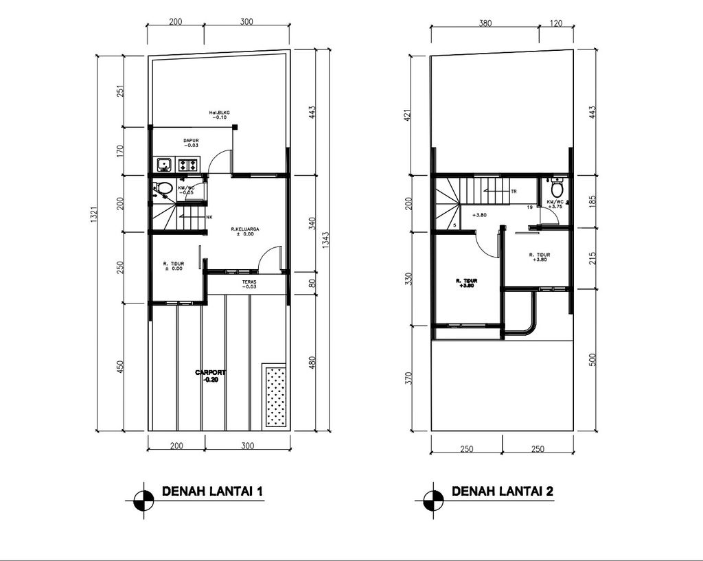 foto denah rumah tipe 43 Compact High Ceiling (3KT) (512) perumahan G-Land Ciwastra Park 2