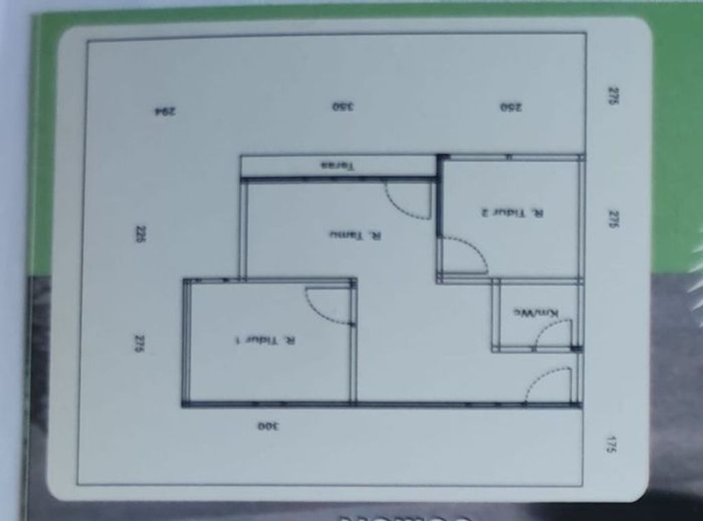 foto denah rumah tipe 36 perumahan MEGA CAKRA REGENCY 2