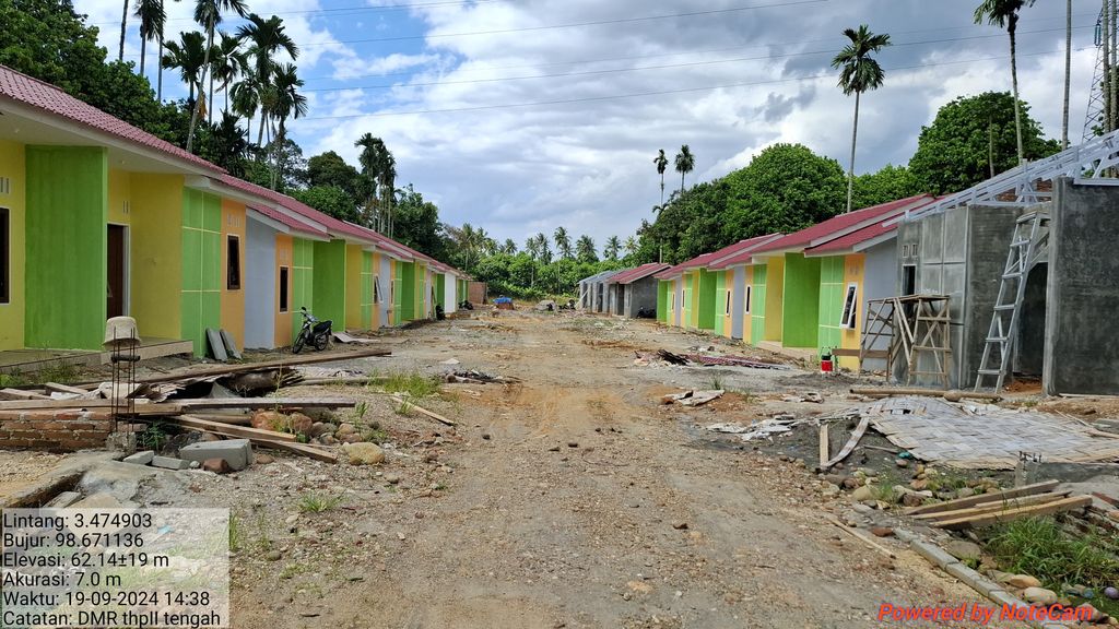 foto posisi tengah perumahan DUTA MUTIARA RESIDENCE TAHAP II
