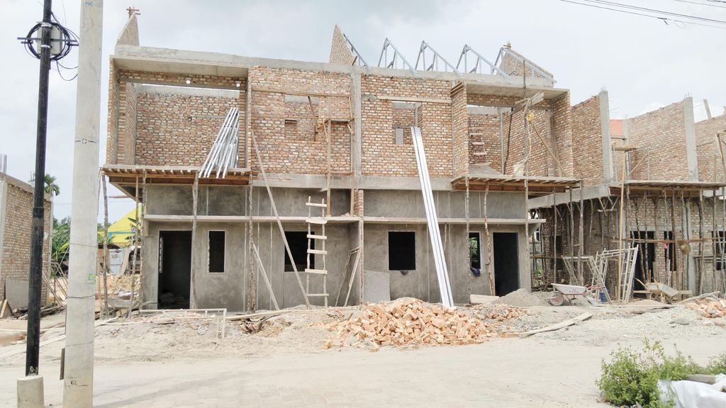 foto tampak rumah tipe 66 perumahan NICOLIA