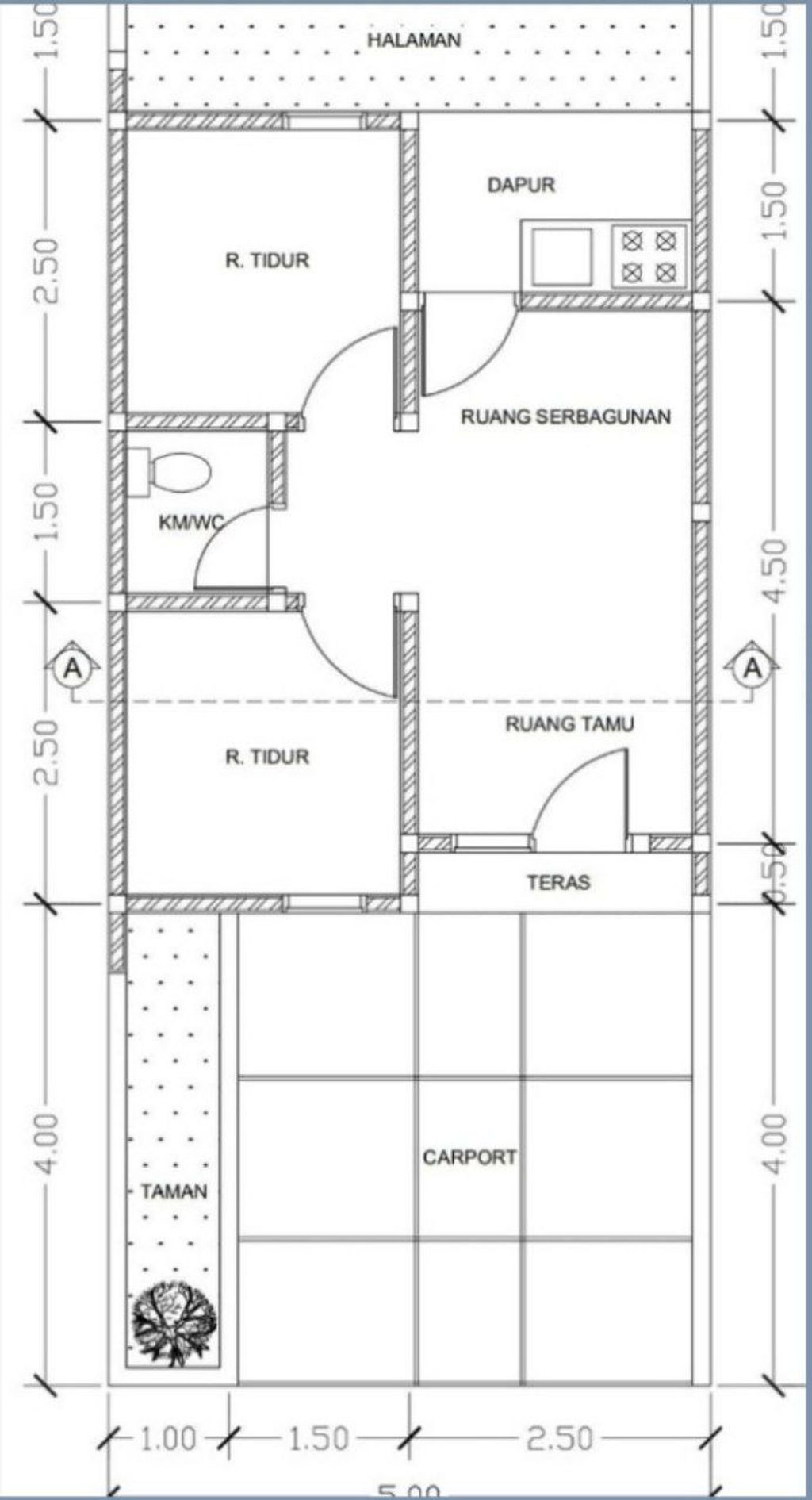 foto denah rumah tipe BISMA perumahan DE'KERATON