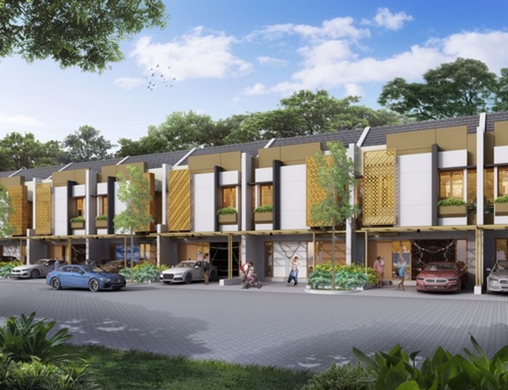 foto tampak rumah tipe The 7-2F perumahan Cluster Heritage - Puri 11