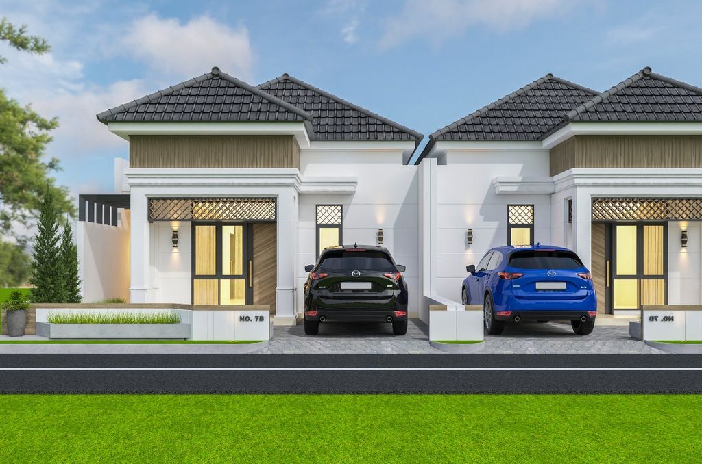 foto tampak rumah tipe GDP 54 perumahan GRAHA DELI PERMAI