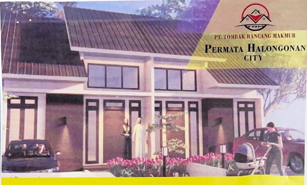 foto denah rumah tipe 36 perumahan PERMATA HALONGONAN CITY