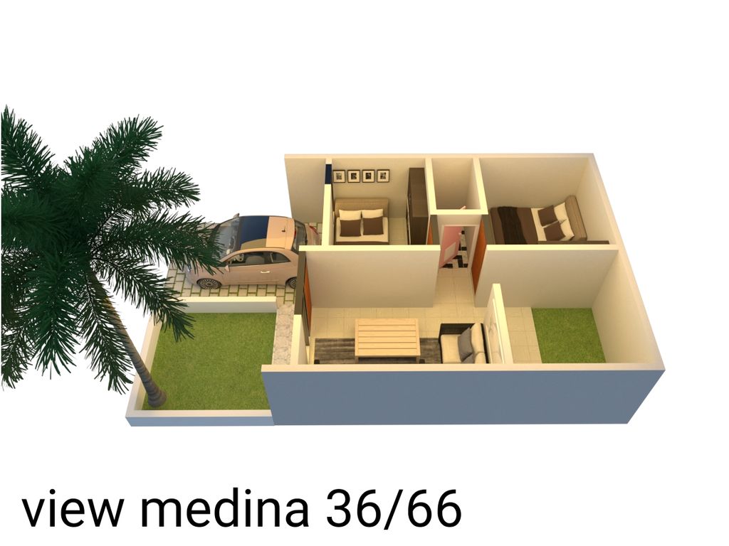 foto denah rumah tipe 36/60 perumahan VIEW MEDINA