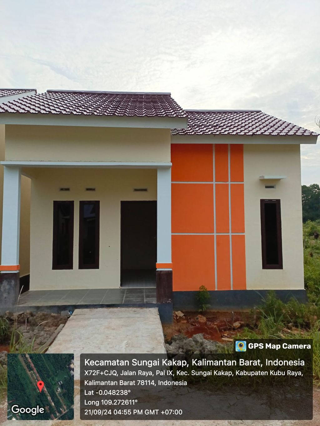 foto tampak rumah tipe 36 perumahan CAHAYA PAL