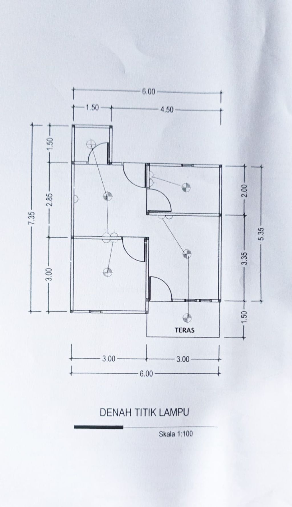 foto denah rumah tipe 36 perumahan CAHAYA PAL