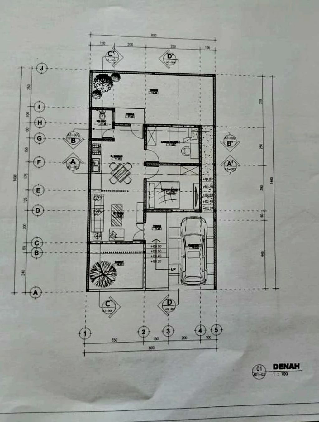 foto denah rumah tipe ASHOKA KAV 26 perumahan Cluster Ashoka