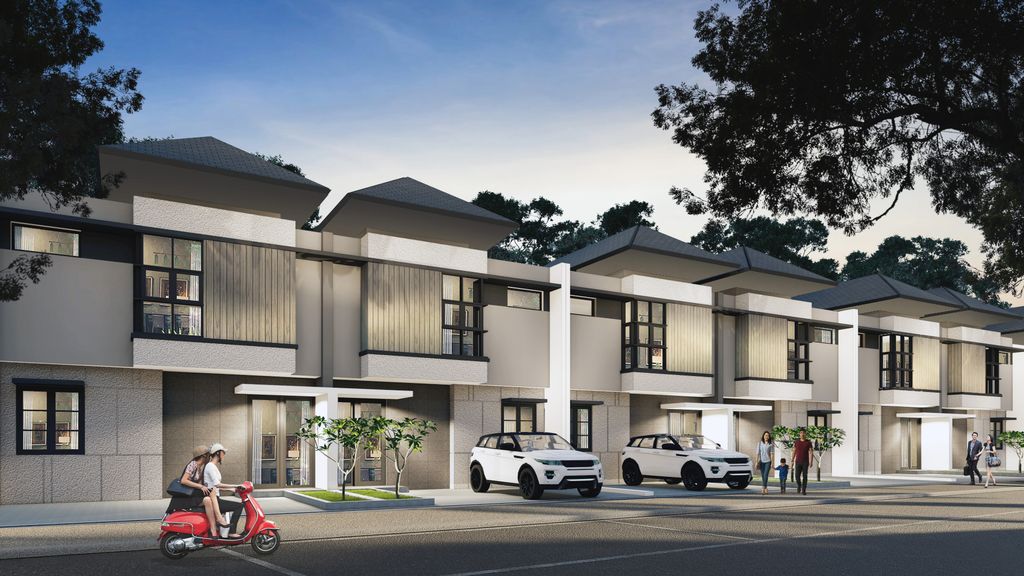 foto tampak rumah tipe 120 perumahan JINGGA RESIDENCE SOREANG TAHAP II