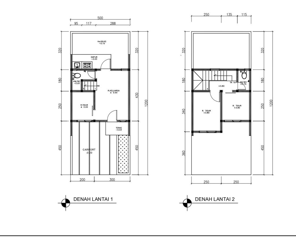 foto denah rumah tipe 47 Compact High Ceiling (3KT)(518) perumahan G-Land Ciwastra Park 2