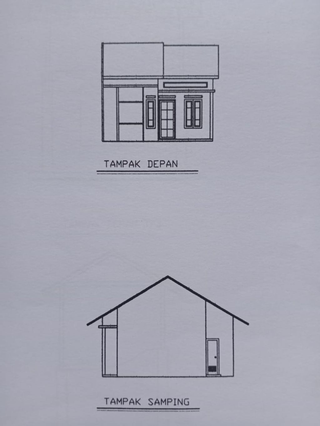 foto tampak rumah tipe 36 perumahan MENTARI RESIDENCE 2