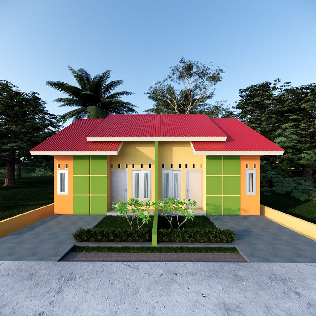 foto tampak rumah tipe 36/91 Kopel perumahan DUTA MUTIARA RESIDENCE TAHAP II