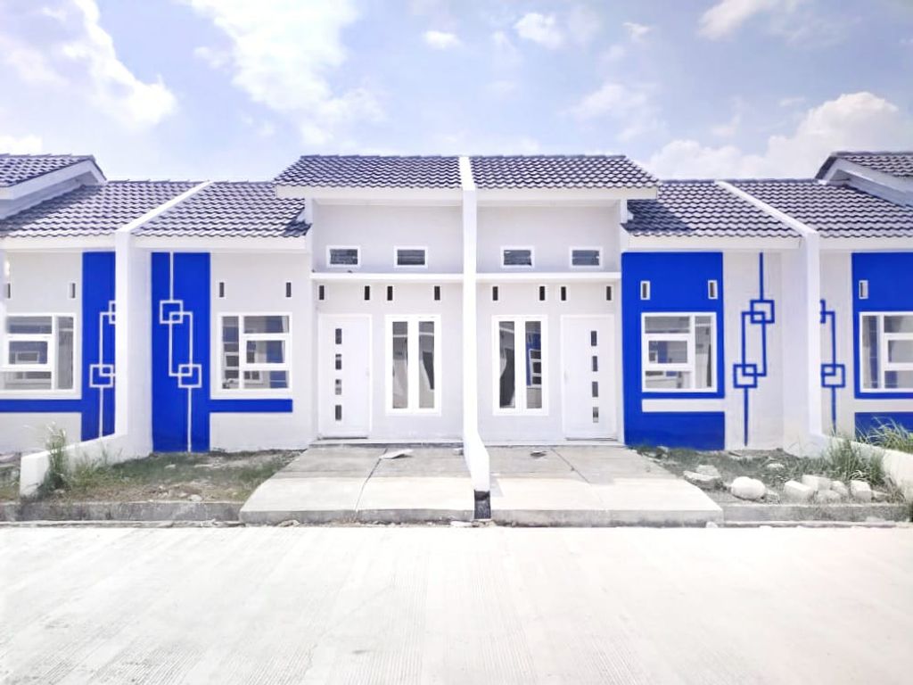 foto tampak rumah tipe 2024: 27 Biru perumahan Lemahmulya Indah