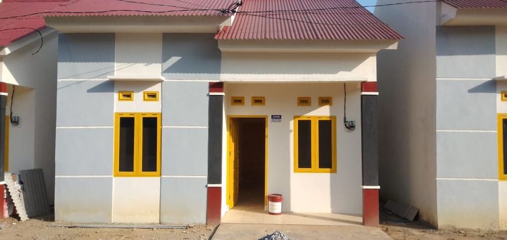 foto tampak rumah tipe 36 perumahan Merbau Residence