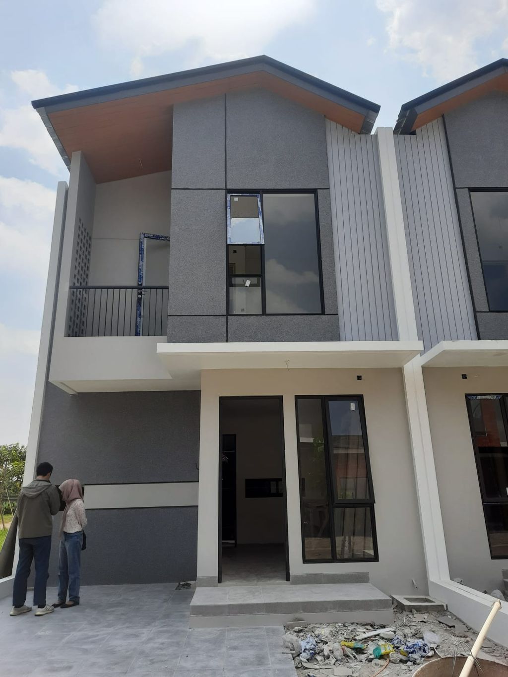 foto tampak rumah tipe ACCENT perumahan THE SYMPHONY