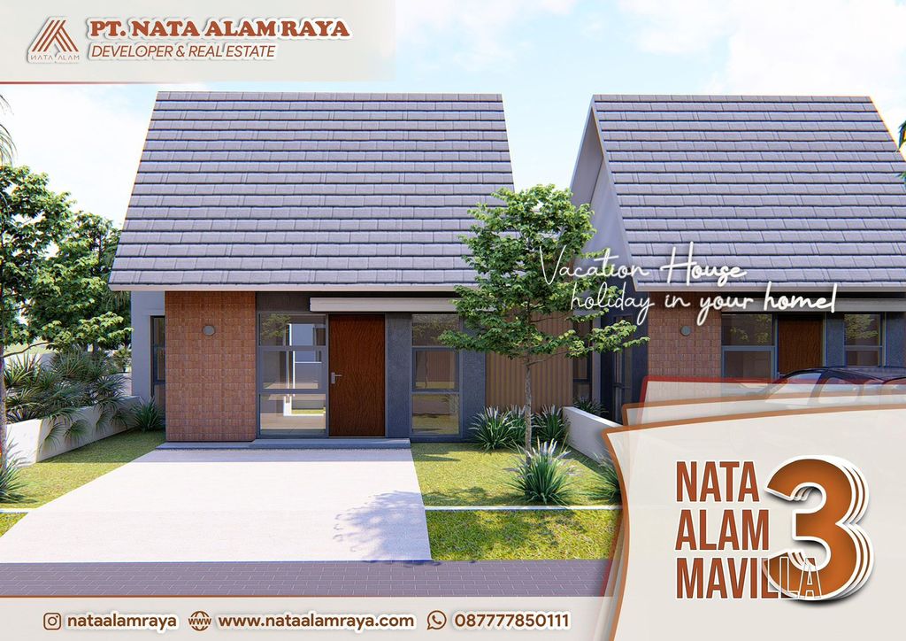 foto tampak rumah tipe 27 perumahan NATA ALAM MAVILLA 3