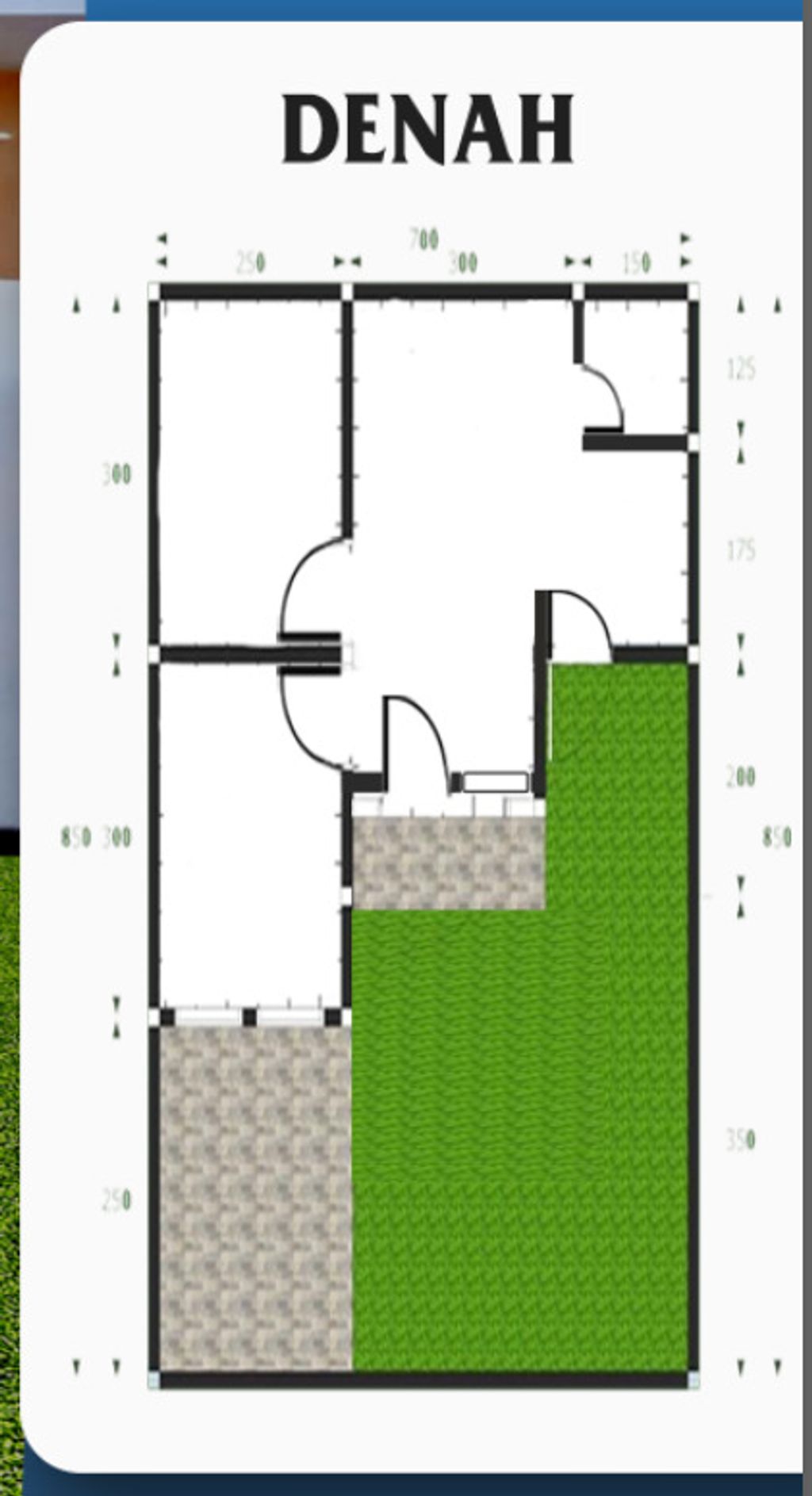 foto denah rumah tipe Scandanvian perumahan DEE ROYAL FAMILY